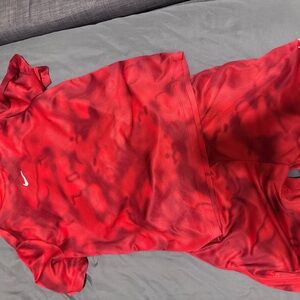 Nike Red Tie-Dye Sportswear Set